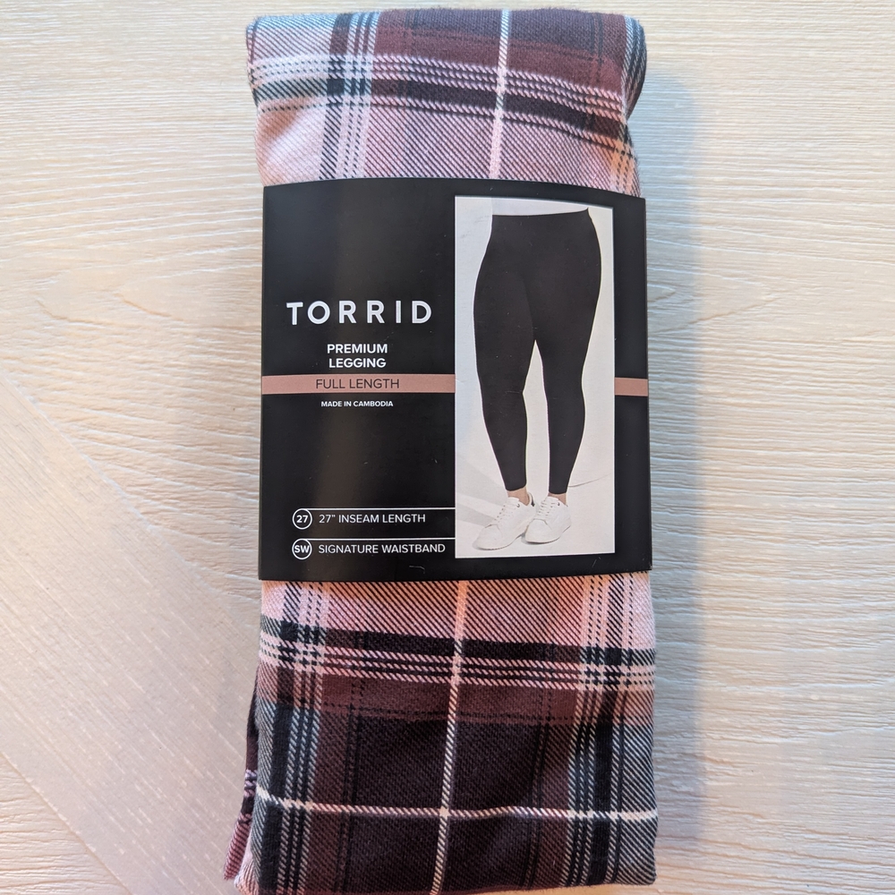 Torrid Plaid Full-Length Leggings
